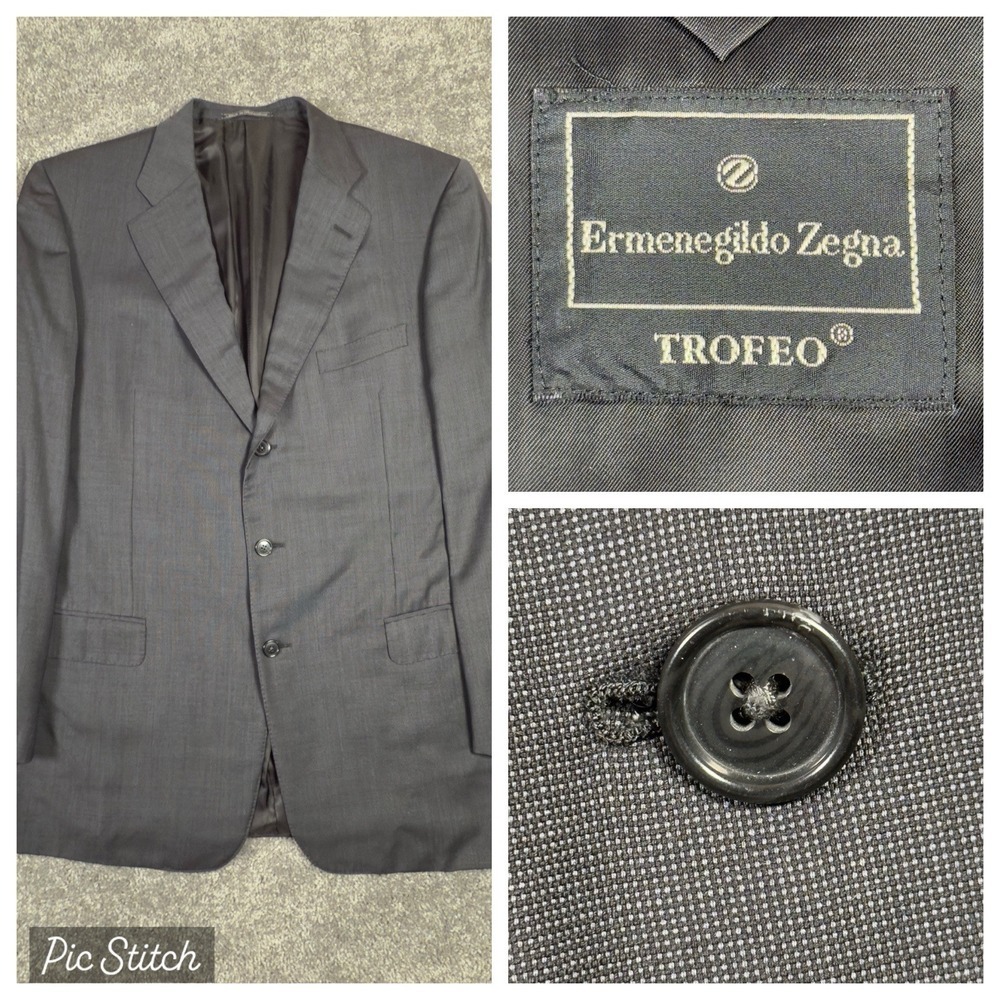 Ermenegildo‎ Zegna Wool Blazer Men's US 48 Trofeo Sport Coat Jacket Corpcore